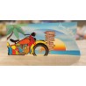 CARTE DOUBLE HAPPY BIRTHDAY THEME MOTO  26 X 11 CM  CARTE DOUBLE HAPPY BIRTHDAY THEME MOTO  26 X 11 CM