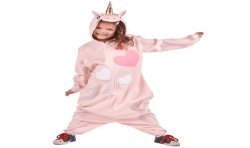 DEGUISEMENT ENFANT LICORNE ROSE TAILLE M 7-9 ANS 