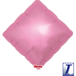 BALLON METALLIQUE LOSANGE ROSE 63 CM 