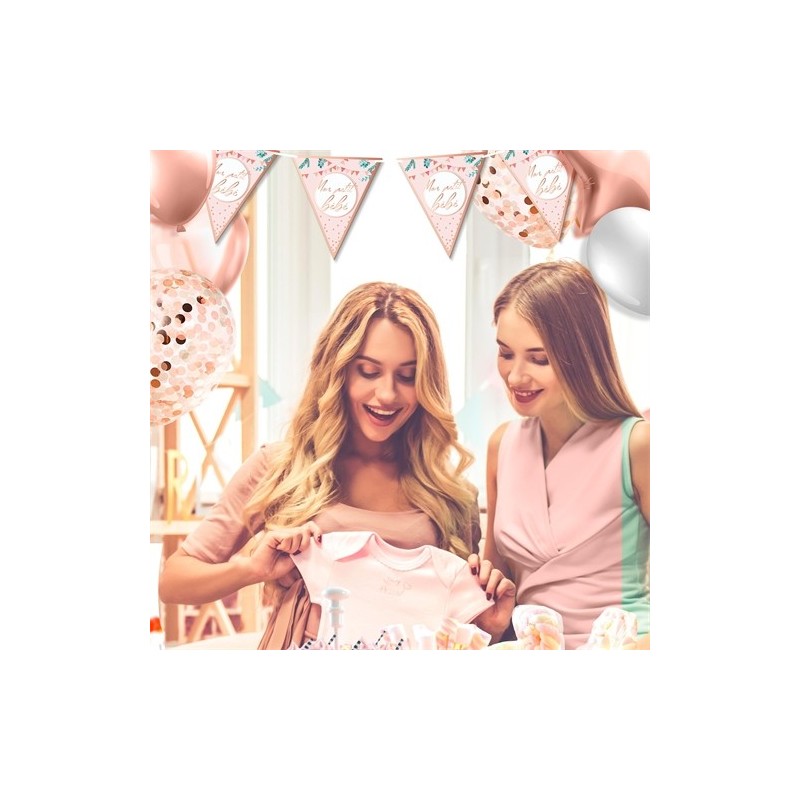 GUIRLANDE FANIONS BABY SHOWER FILLE GUIRLANDE FANIONS BABY SHOWER FILLE