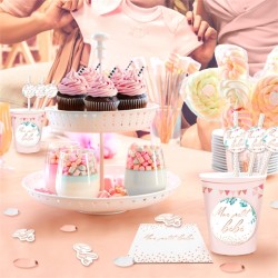 DUO DE CONFETTIS BABY SHOWER FILLE