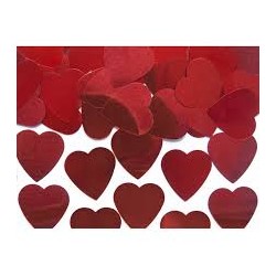 CONFETTIS COEUR ROUGE DE 2.5 CM 10 G 