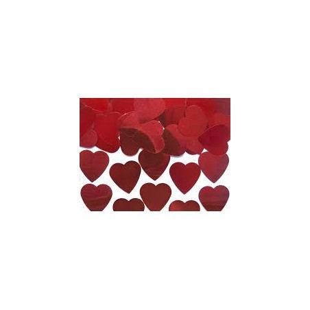 CONFETTIS COEUR ROUGE DE 2.5 CM 10 G 