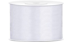 RUBAN SATIN BLANC 100 MM X 25 M