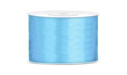 RUBAN SATIN BLEU 100 MM X 25 M
