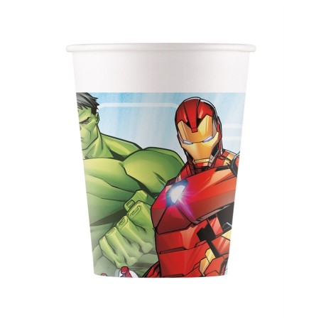 8 GOBELETS CARTON  AVENGERS MIGHTY 200 ML 