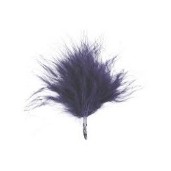 SACHET DE 20 PLUMES BLEU MARINE 7 CM 