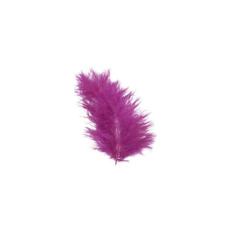 SACHET DE 20 PLUMES VIOLET 7 CM 