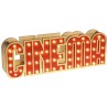 LETTRE LUMINEUSES CINEMA ROUGE 30 CM 