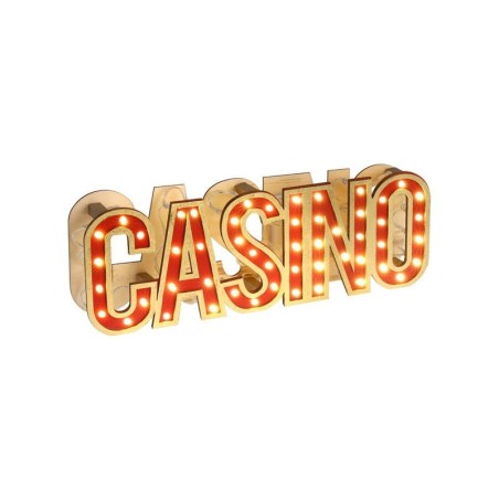 LETTRE LUMINEUSE CASINO ROUGE  30 CM 