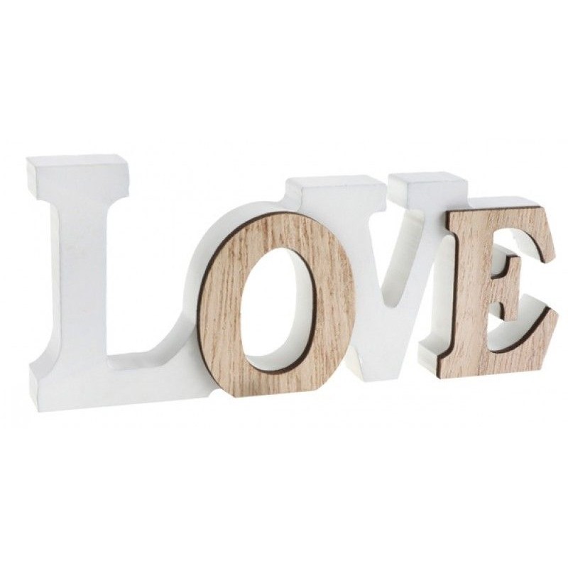 LETTRE LOVE NATUREL 14 CM 