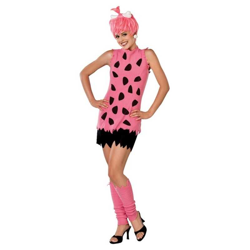 DEGUISEMENT FEMME PIERRE A FEU ROSE TAILLE S