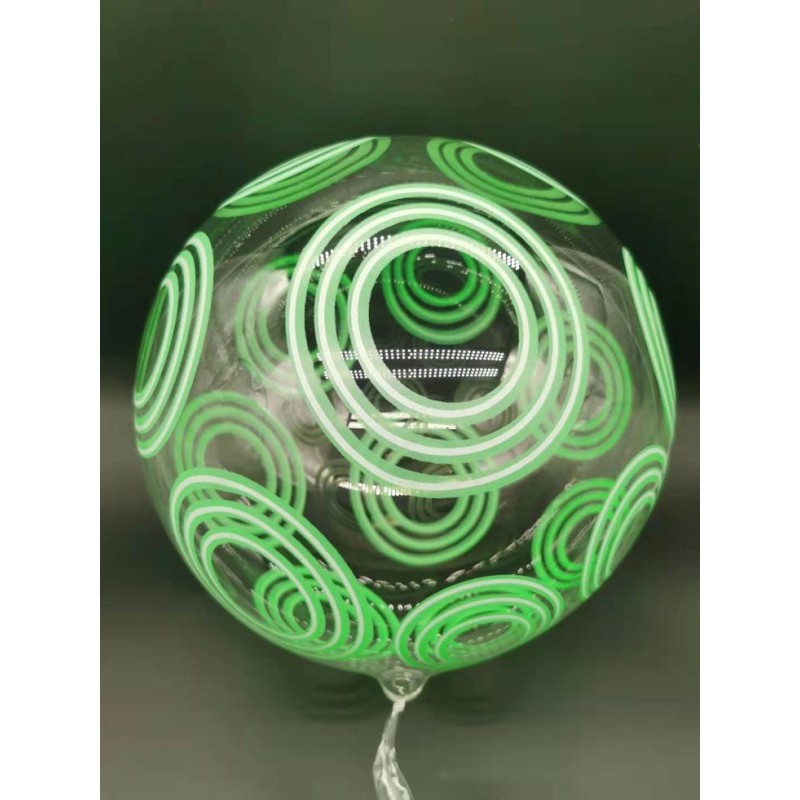 BALLON BOBO BUBBLE CERCLE VERT  45 CM 