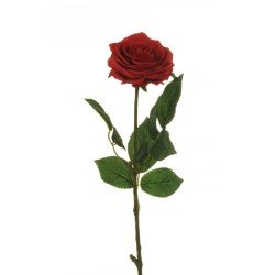 ROSE ARTIFICIELLE ROUGE 65 CM 