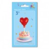 BALLON METALLIQUE PETIT COEUR 3"