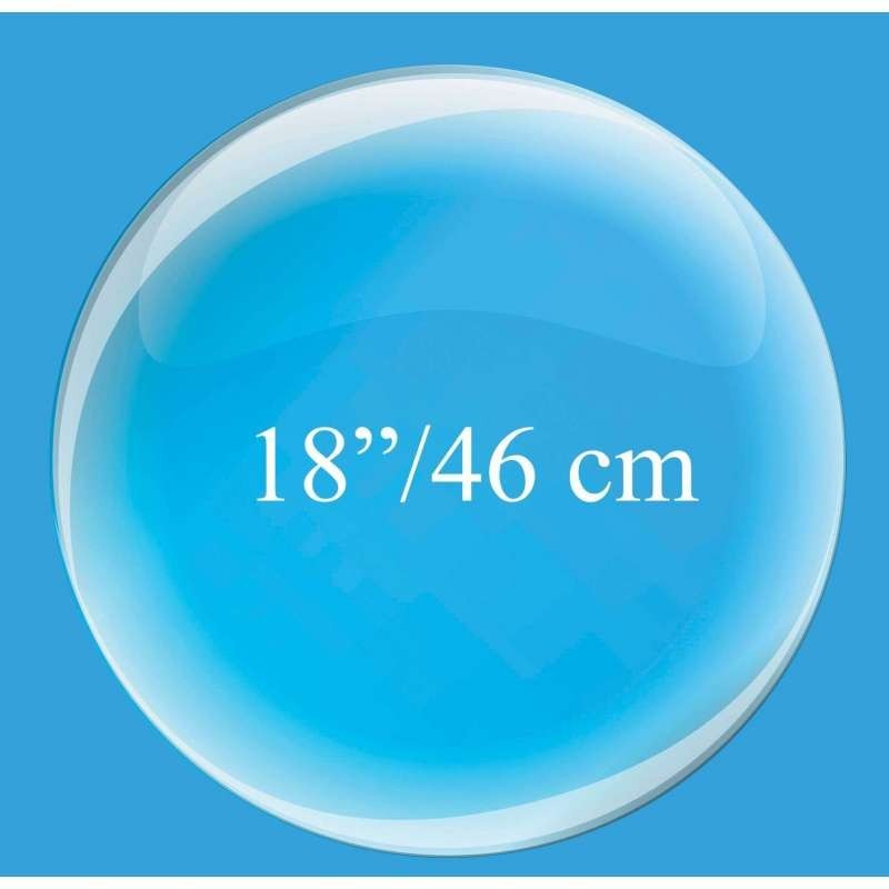 BALLON BULLE CRISTAL TRANSPARENT 18" 46 CM  BALLON BULLE CRISTAL TRANSPARENT 18" 46 CM