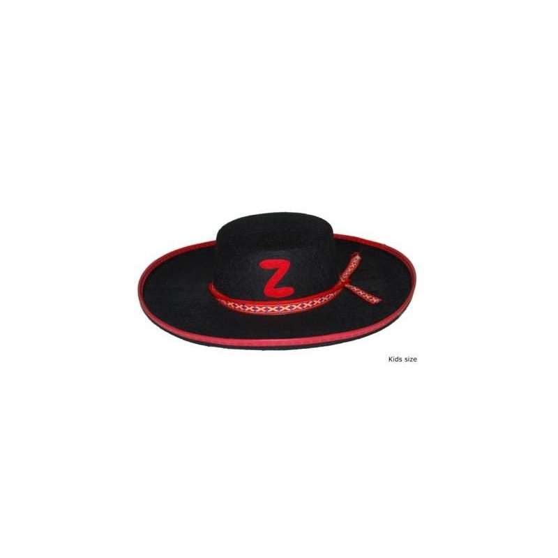 CHAPEAU NOIR AEVC BANDE ROUGE Z ENFANT 