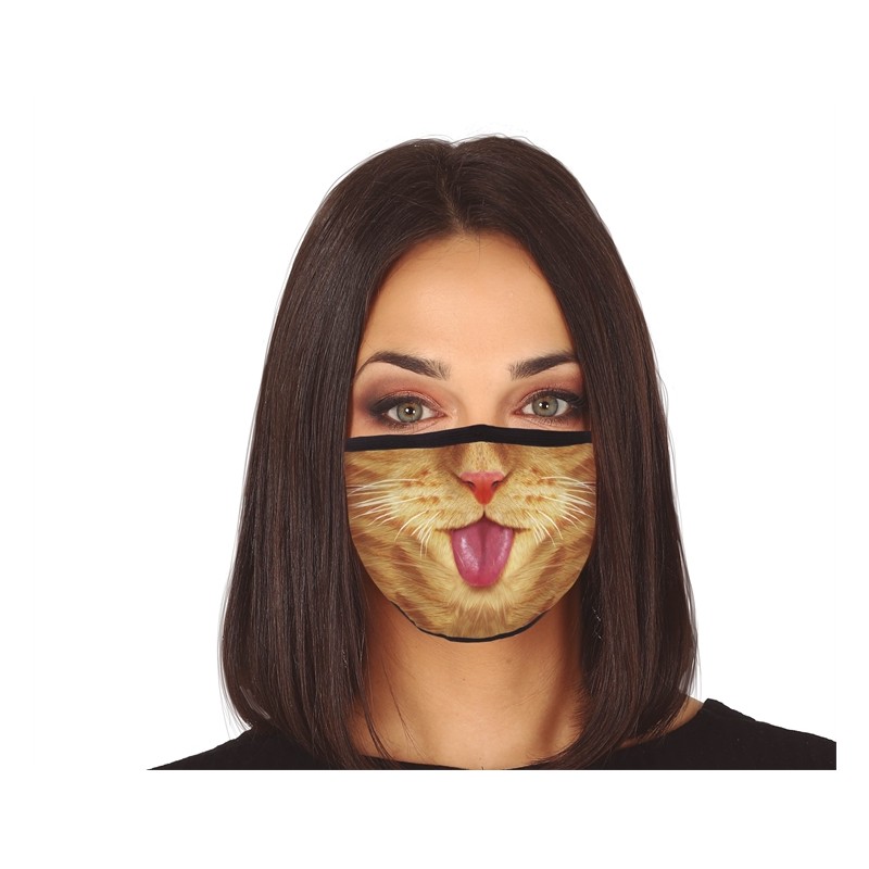 MASQUE CHIRURGICAL COVID TISSU BOUCHE DE CHAT