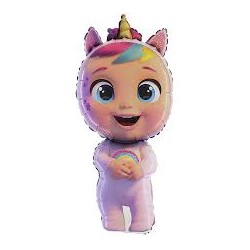 BALLON METALLIQUE CRY BABIES LICORNE 102 CM 