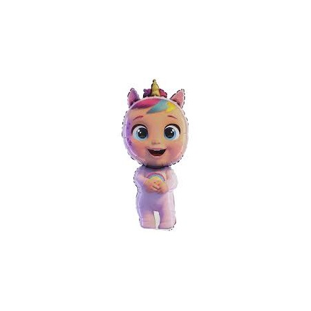 BALLON METALLIQUE CRY BABIES LICORNE 102 CM 