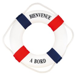 BOUEE BIENVENUE A BORD BLEU ROUGE DIA 15  CM 