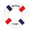 BOUEE BIENVENUE A BORD BLEU ROUGE DIA 15  CM  BOUEE BIENVENUE A BORD BLEU ROUGE DIA 15  CM