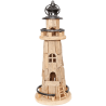 PHARE BOIS ET METAL 17 X 42 CM  PHARE BOIS ET METAL 17 X 42 CM