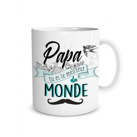 MUG PAPA TU ES LE MEILLEUR DU MONDE