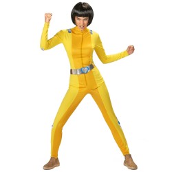 DEGUISEMENT FEMME ESPIONNE JAUNE TAILLE XS