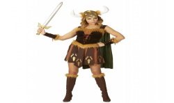DEGUISEMENT VIKING FEMME AVEC FOURRURE TAILLE S
