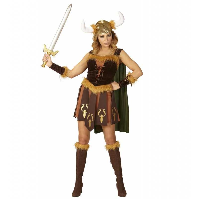 DEGUISEMENT VIKING FEMME AVEC FOURRURE TAILLE S