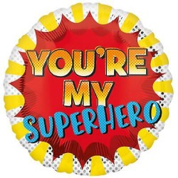 BALLON METALLIQUE YOU'RE MY SUPERHERO 43 CM