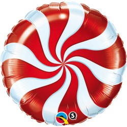 BALLON METALLIQUE BONBON RED 9"