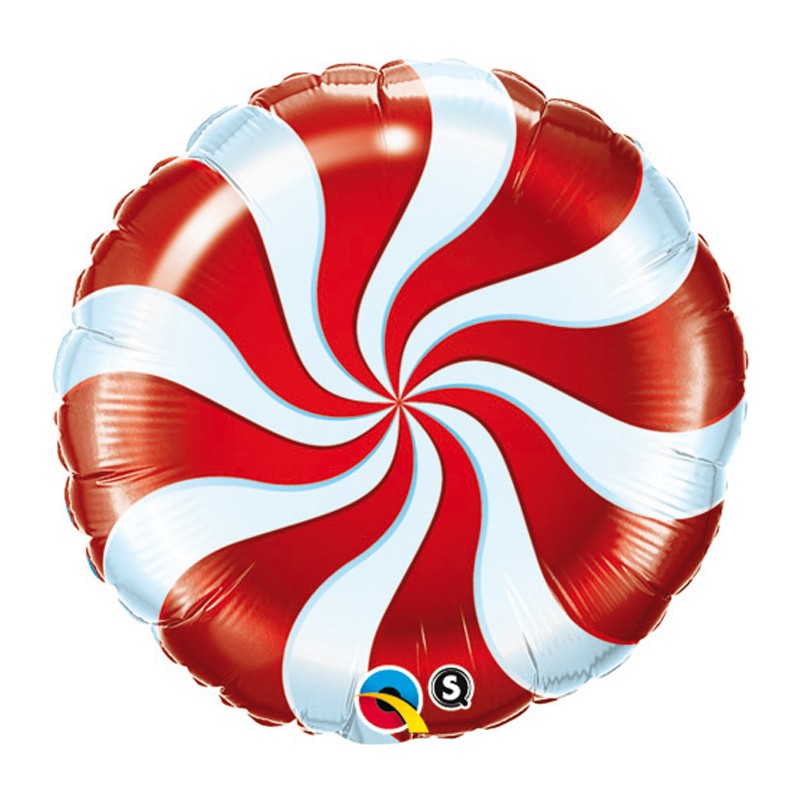 BALLON METALLIQUE BONBON RED 9"