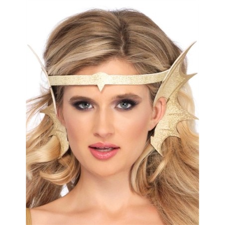 TOUR DE TETE OREILLES DE SIRENE DOREE FEMME