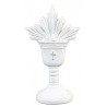 CALICE COMMUNION BLANC RESINE 8.1 X 4.5 X 14.8 CM 