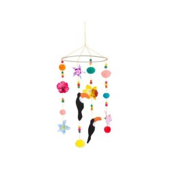 DECORATION SUSPENDUE TOUCAN 60 CM 