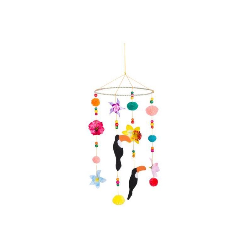 DECORATION SUSPENDUE TOUCAN 60 CM 