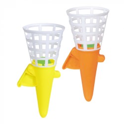 2 JOUETS CLIQUER ET ATTRAPE COULEURS ASSORTIS 