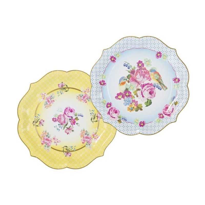 4 ASSIETTES DE PRESENTATIONS ROMANTIQUES 31 CM