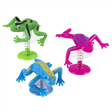 3 GRENOUILLES SAUTEUSES COULEURS ASSORTIES 