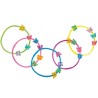 5 BRACELETS PAPILLONS 5 COULEURS ASSORTIS 