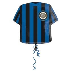 BALLON METALLIQUE MAILLOT DE FOOT INTER DE MILAN 60 CM