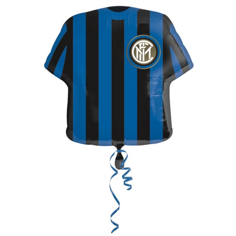 BALLON METALLIQUE MAILLOT DE FOOT INTER DE MILAN 60 CM