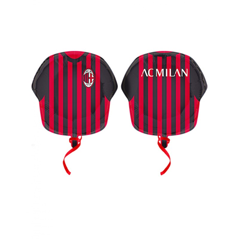 BALLON METALLIQUE MAILLOT DE FOOT AC MILAN 60 CM