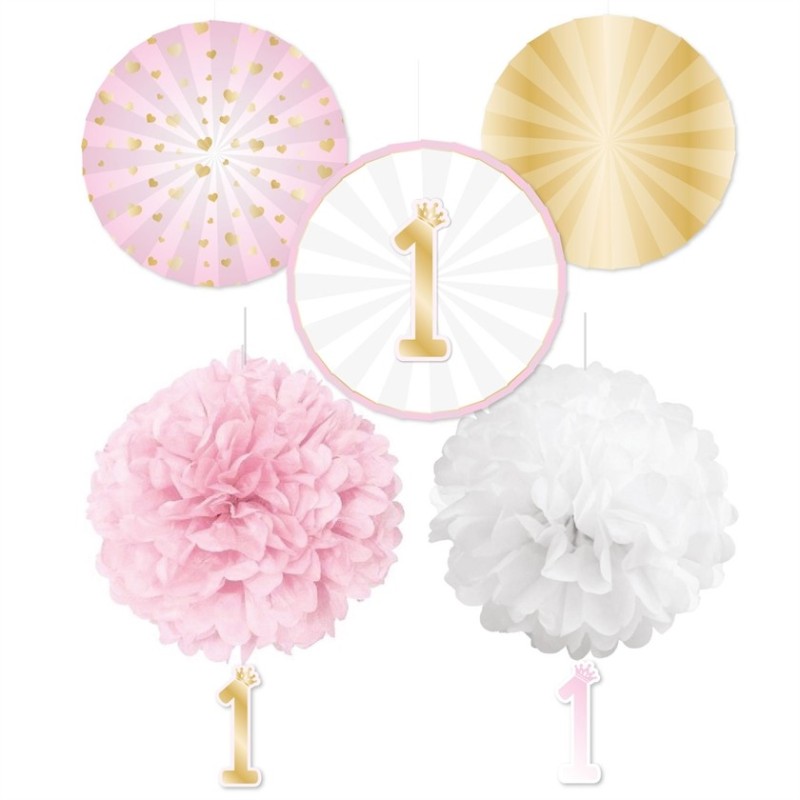 KIT DECORATION 1 AN ROSE BLANC ET OR KIT DECORATION 1 AN ROSE BLANC ET OR