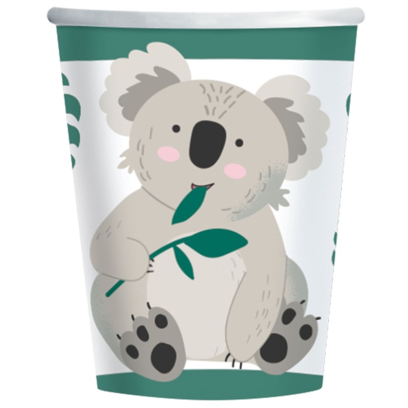 8 GOBELETS EN CARTON KOALA 250 ML