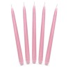 10 BOUGIES FLAMBEAU ROSE CLAIRE 24 CM 