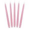 10 BOUGIES FLAMBEAU ROSE CLAIRE 24 CM 