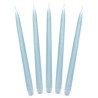 10 BOUGIES FLAMBEAU BLEU CLAIRE 24 CM